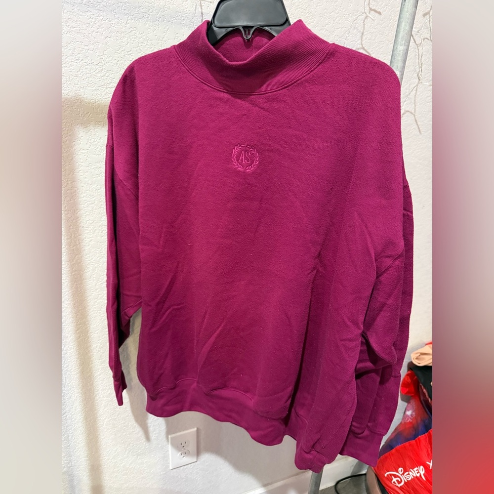 Women's Magenta Turtleneck Sweater